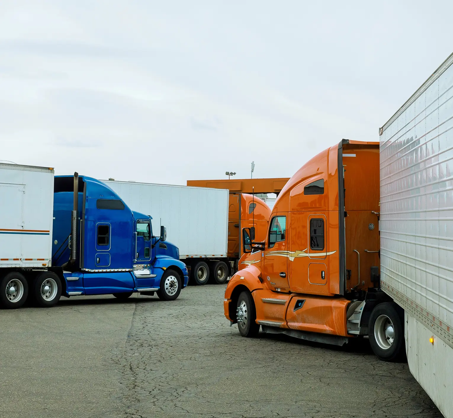 trucks on truck stop trucks on truck stop